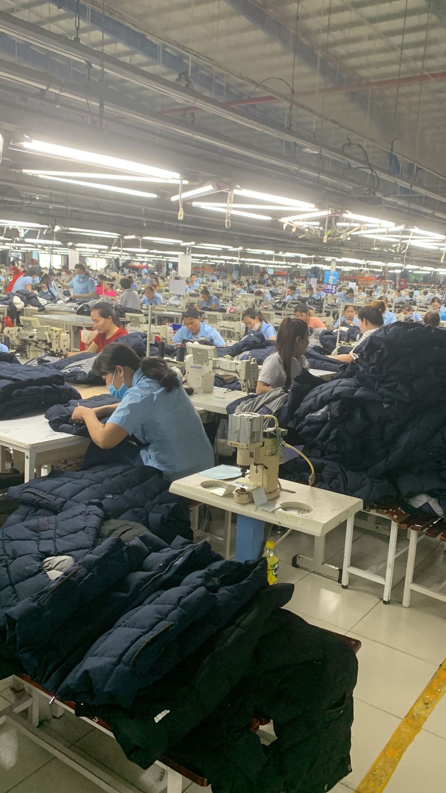 Made Tekstil outerwear sewing floor