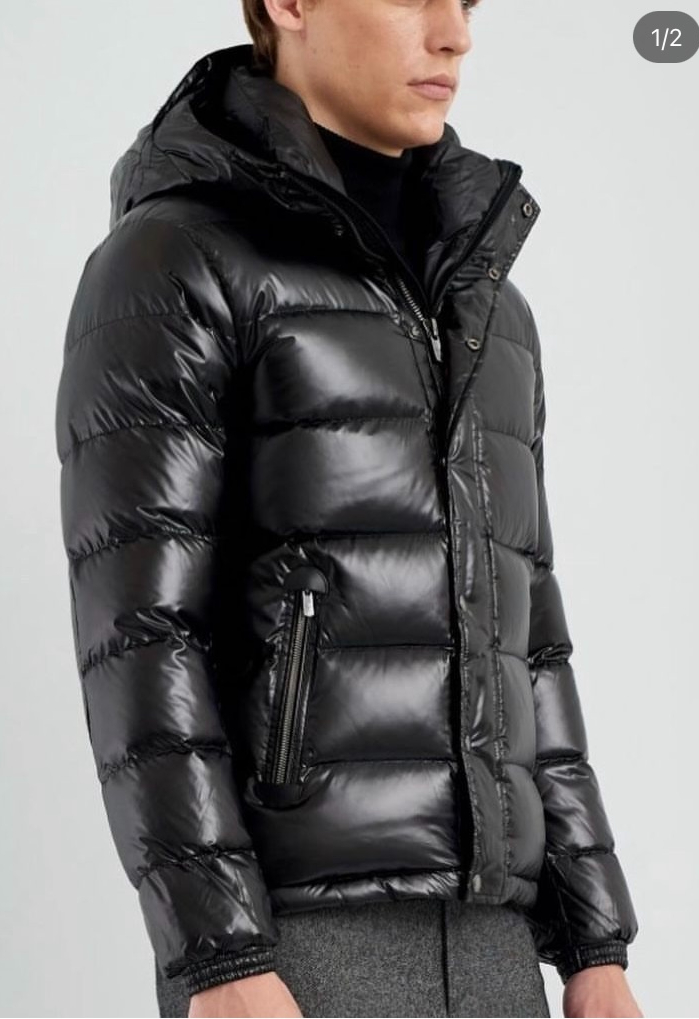 Made Tekstil black hooded puffer jacket