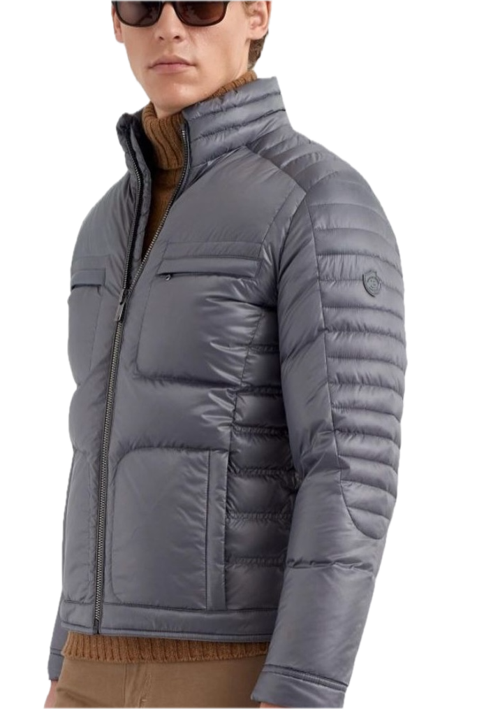 Made Tekstil grey quilted jacket