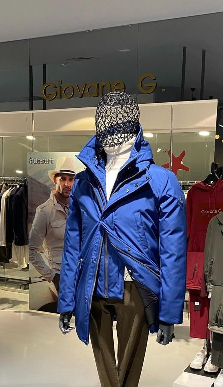 Made Tekstil blue technical jacket